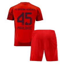 Bayern Munich Aleksandar Pavlovic #45 Hjemmedraktsett Barn 2024-25 Kortermet (+ korte bukser)